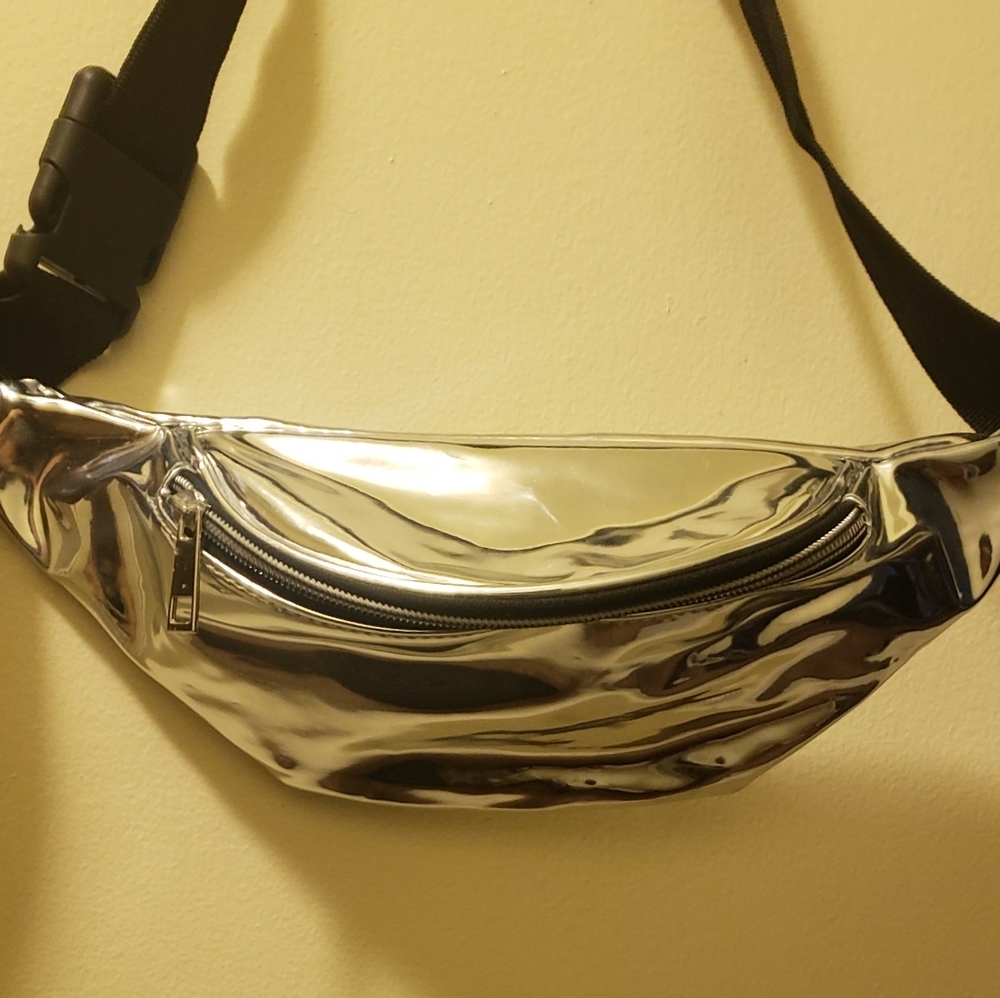 Silver fanny pack